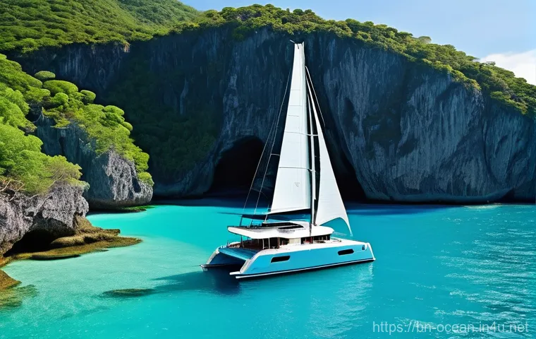 고속 해양 운송 기술 - **Prompt 2: Eco-Friendly Cargo Trimaran at a Smart Port**
    A cutting-edge, environmentally consci...