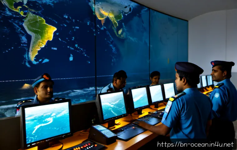 해양 사고 대응 시스템 - Photorealistic maritime emergency response command center in coastal Bangladesh, Bangladeshi rescue ...